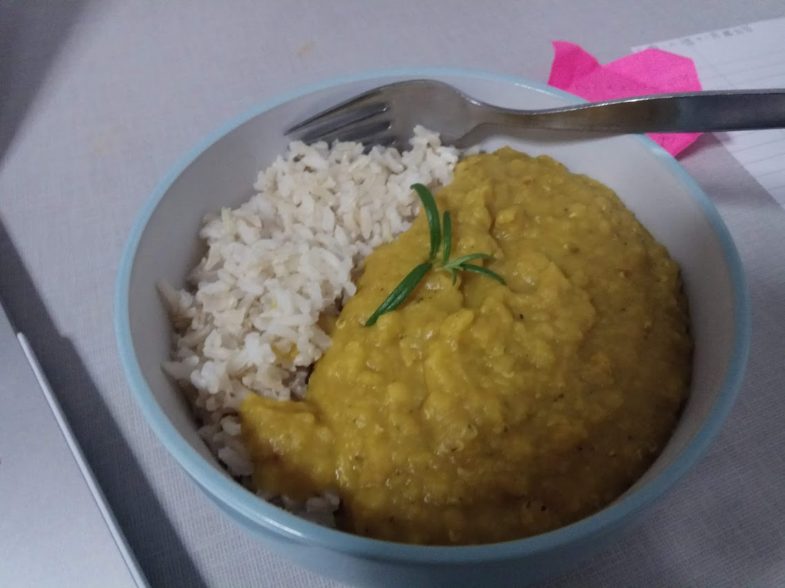 lentil soup with brown rice